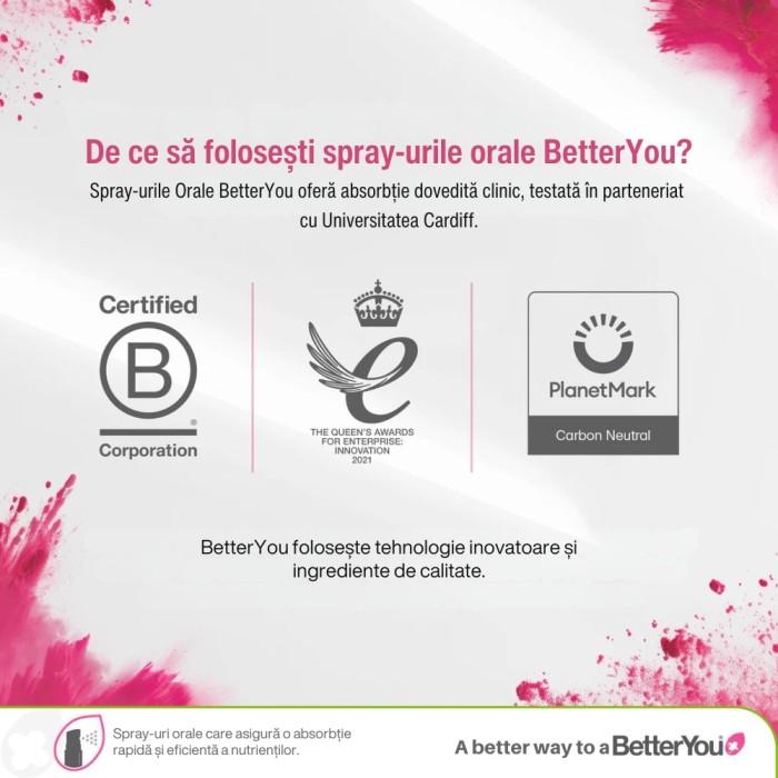 B Complete Oral Spray (25 ml), BetterYou de la Biom.ro. Online e mai simplu B Complete Oral Spray (25 ml), BetterYou de la Biom.ro. Online e mai simplu