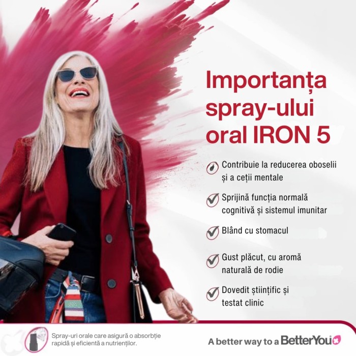 Iron Oral Spray (25 ml), BetterYou de la Biom.ro. Online e mai simplu Iron Oral Spray (25 ml), BetterYou de la Biom.ro. Online e mai simplu
