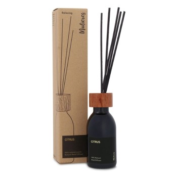 Difuzor natural cu betisoare din trestie Citrus (100ml), Mulieres