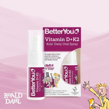 Vitamina D+K2 Kids Oral Spray (15 ml), BetterYou Vitamina D+K2 Kids Oral Spray (15 ml), BetterYou
