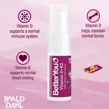 Vitamina D+K2 Kids Oral Spray (15 ml), BetterYou Vitamina D+K2 Kids Oral Spray (15 ml), BetterYou