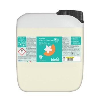 Detergent ecologic lichid pentru rufe albe si colorate cu portocale (5 litri), Biolu Detergent ecologic lichid pentru rufe albe si colorate cu portocale (5 litri), Biolu