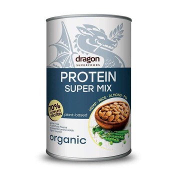 Shake proteic super mix bio 70% proteine (500 grame), Dragon Superfoods Shake proteic super mix bio 70% proteine (500 grame), Dragon Superfoods