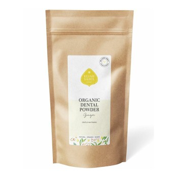 Pudra cu ghimbir pentru curatarea si albirea dintilor bio refill (200 grame), Eliah Sahil