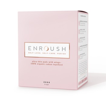 Absorbante bumbac organic Noapte (8 bucati), Enroush