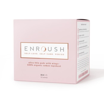 Absorbante bumbac organic Normale (12 bucati), Enroush