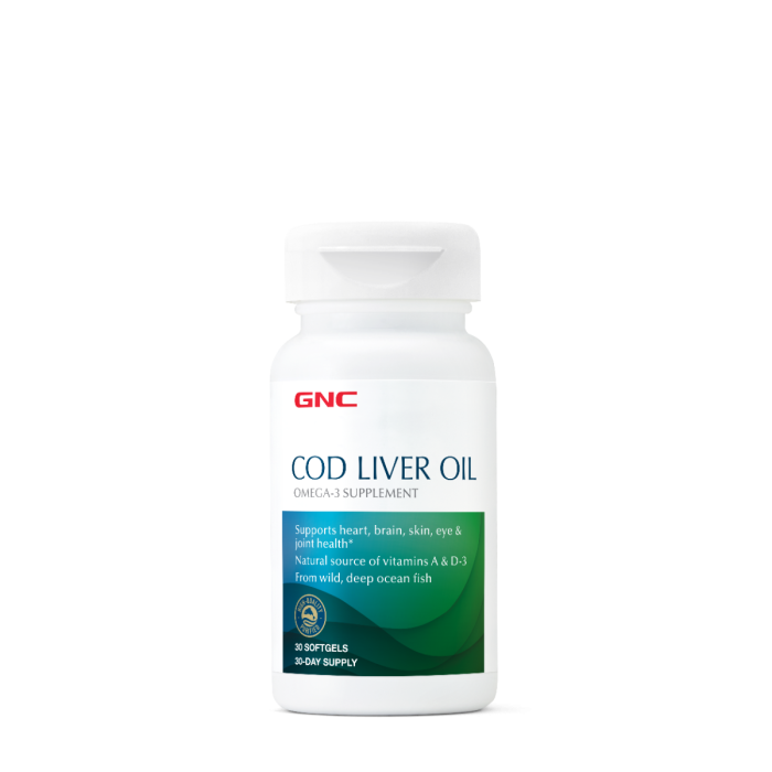 Gnc Cod Liver Oil, Ulei Din Ficat De Cod, 400 Mg, 30 Cps Gnc Cod Liver Oil, Ulei Din Ficat De Cod, 400 Mg, 30 Cps