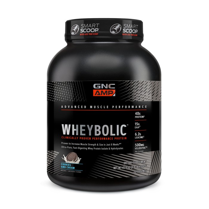 Gnc Amp Wheybolic, Proteina Din Zer, Cu Aroma De Biscuiti Si Crema, 1300 G Gnc Amp Wheybolic, Proteina Din Zer, Cu Aroma De Biscuiti Si Crema, 1300 G