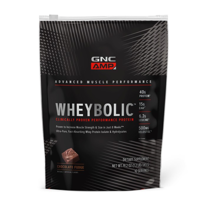 Gnc Amp Wheybolic, Proteina Din Zer, Cu Aroma De Ciocolata, 545 G Gnc Amp Wheybolic, Proteina Din Zer, Cu Aroma De Ciocolata, 545 G