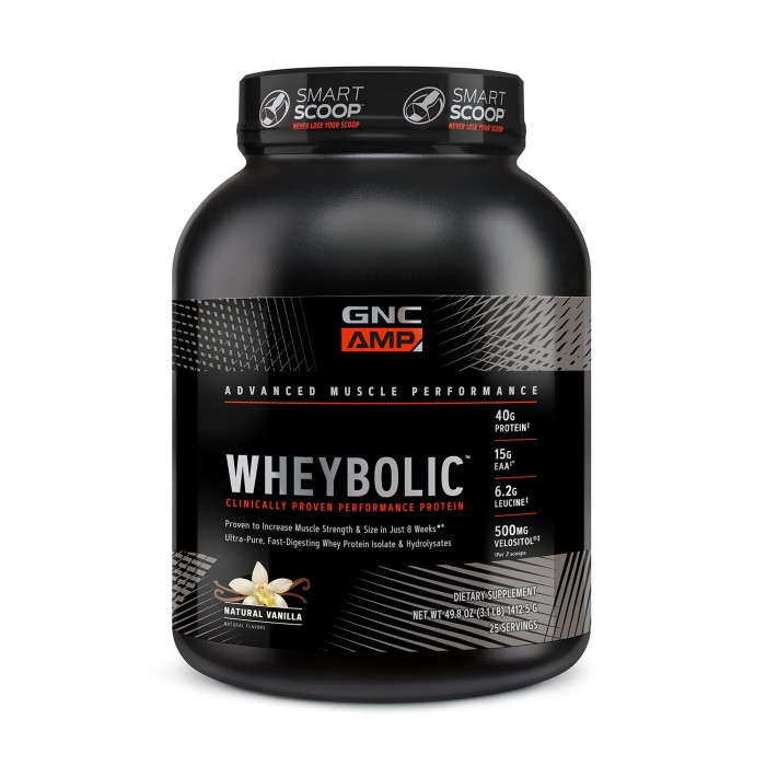 Gnc Amp Wheybolic, Proteina Din Zer, Cu Aroma Naturala De Vanilie, 1412.5 G Gnc Amp Wheybolic, Proteina Din Zer, Cu Aroma Naturala De Vanilie, 1412.5 G