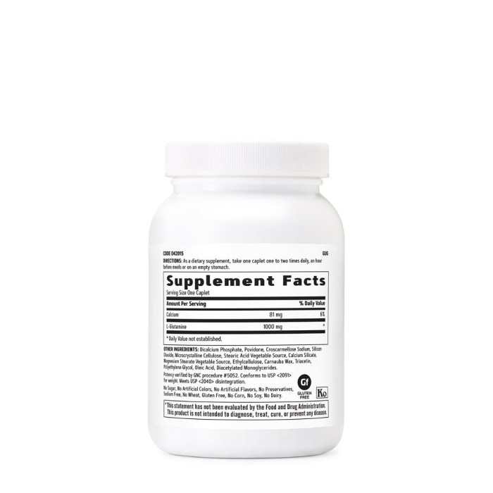 Gnc L-glutamine 1000 Mg, L- Glutamina, 100 Cps Gnc L-glutamine 1000 Mg, L- Glutamina, 100 Cps