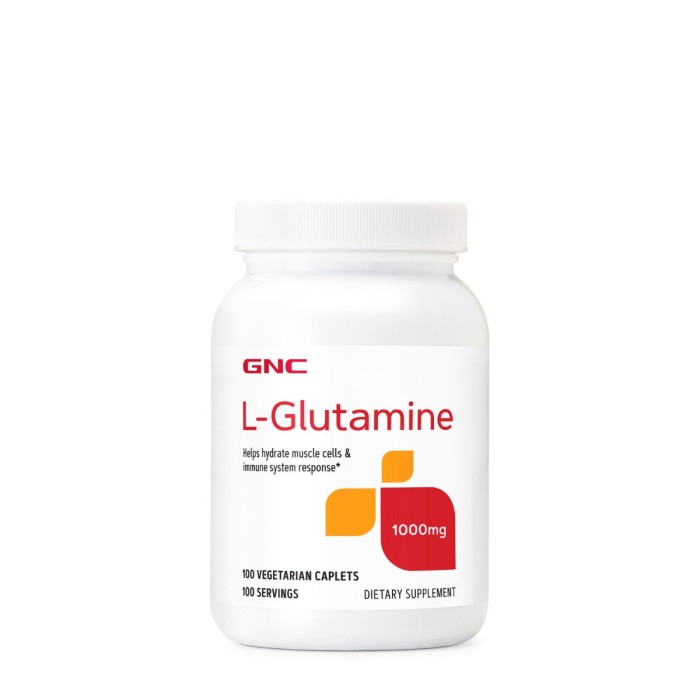 Gnc L-glutamine 1000 Mg, L- Glutamina, 100 Cps Gnc L-glutamine 1000 Mg, L- Glutamina, 100 Cps