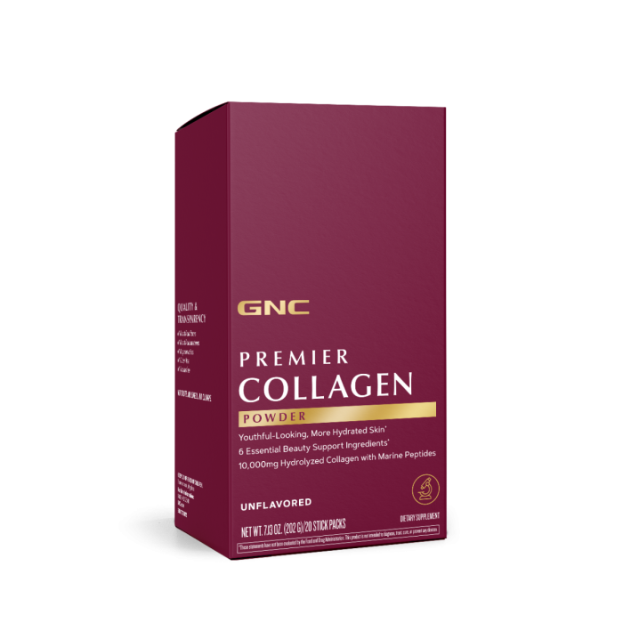 Gnc Premier Collagen Powder, Formula Premium De Peptide De Colagen Hidrolizat Fara Aroma, 20 X 10.1 G Gnc Premier Collagen Powder, Formula Premium De Peptide De Colagen Hidrolizat Fara Aroma, 20 X 10.1 G