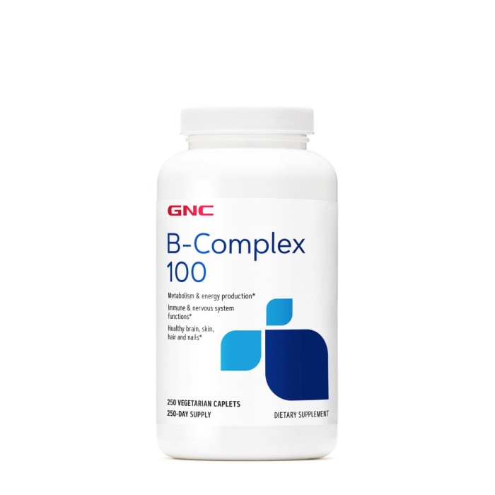 Gnc B-complex 100, Complex De Vitamine B, 250 Tb Gnc B-complex 100, Complex De Vitamine B, 250 Tb