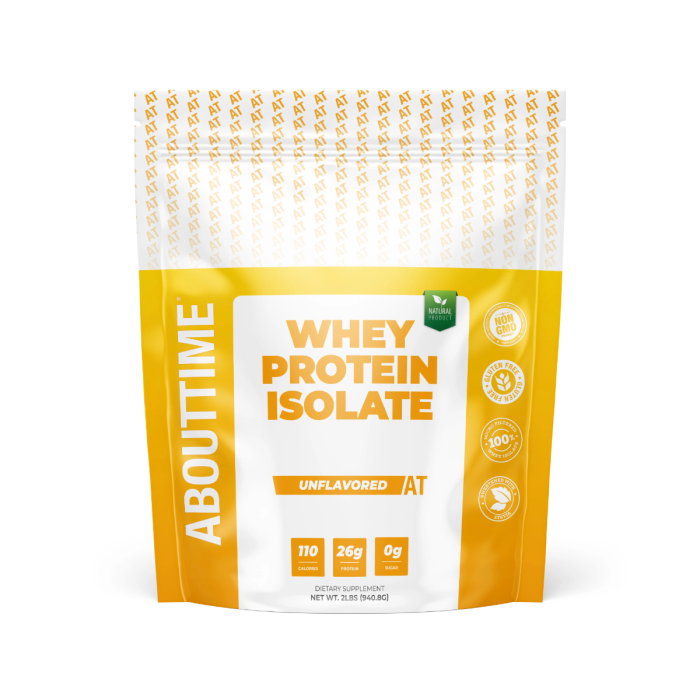 Abouttime Whey Protein Isolate Unflavored, Izolat Proteic Din Zer Fara Aroma, 940.8 G Abouttime Whey Protein Isolate Unflavored, Izolat Proteic Din Zer Fara Aroma, 940.8 G