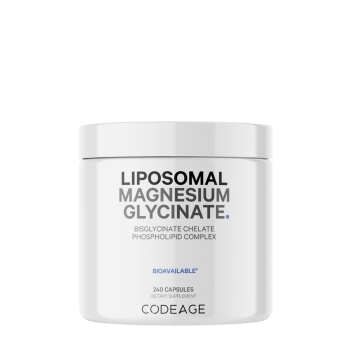 Codeage Magneziu Bisglicinat Lipozomal Cu Bioperine - Formula Avansata Pentru Absorbtie Superioara, 240 Cps