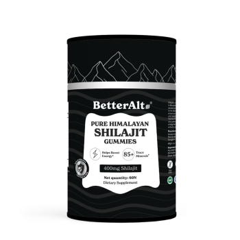 Better Alt Pure Himalayan Shilajit Gummies, Jeleuri De Shilajit Din Himalaya, 60 Jeleuri