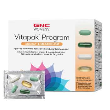 Gnc Women's Vitapak Program Energy And Metabolism, Complex De Multivitamine Pentru Femei, Energie Si Metabolism, 30 Pachetele