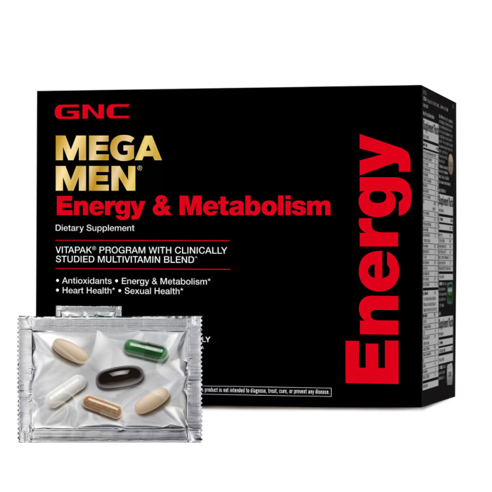 Gnc Mega Men Energy & Metabolism Vitapak Program, Complex De Multivitamine Pentru Barbati, Energie Si Metabolism, 30 Pliculete Gnc Mega Men Energy & Metabolism Vitapak Program, Complex De Multivitamine Pentru Barbati, Energie Si Metabolism, 30 Pliculete