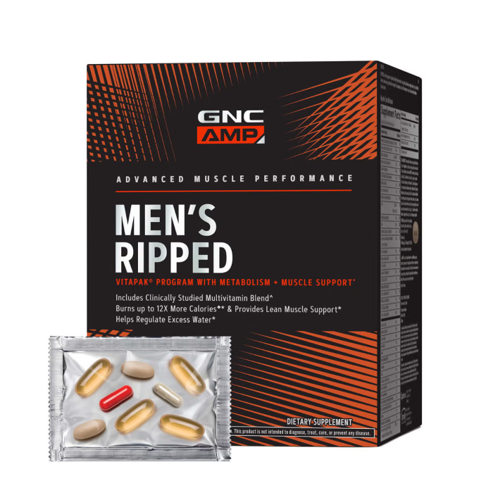 Gnc Amp Men's Ripped Vitapak Program Complex De Multivitamine Pentru Barbati, 30 Pachetele Gnc Amp Men's Ripped Vitapak Program Complex De Multivitamine Pentru Barbati, 30 Pachetele