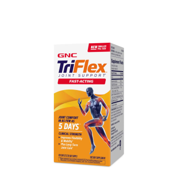Gnc Triflex Fast-acting, Apresflex Studiat Clinic , Formula Premium Pentru Sanatatea Articulatiilor, 120 Tb