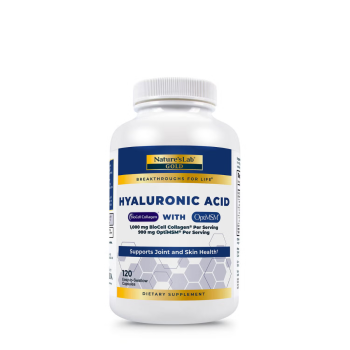 Nature's Lab Hyaluronic Acid With Biocell Collagen And Msm, Formula Pentru Sustinerea Pielii Si Confortul Articular, 120 Cps