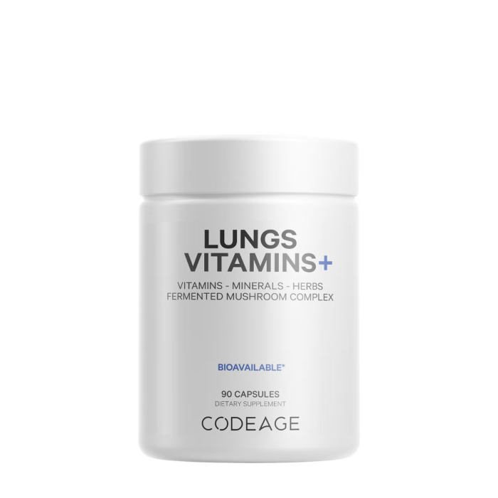 Codeage Lungs Vitamins, Formula Complexa Pentru Imbunatatirea Respiratiei, 90 Cps Codeage Lungs Vitamins, Formula Complexa Pentru Imbunatatirea Respiratiei, 90 Cps