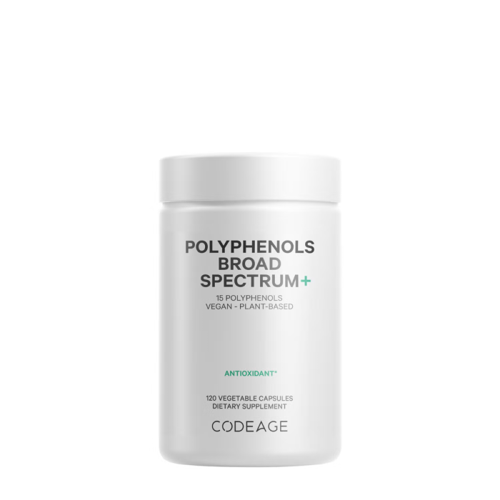 Codeage Polyphenols Broad Spectrum, Formula Pentru Protectie Celulara Si Vitalitate Zilnica, 120 Cps Codeage Polyphenols Broad Spectrum, Formula Pentru Protectie Celulara Si Vitalitate Zilnica, 120 Cps