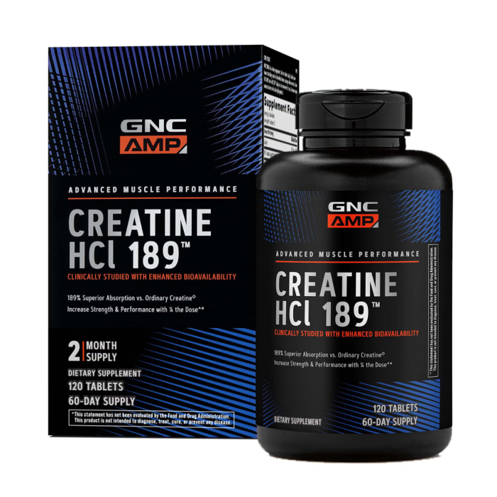 Gnc Amp Creatine Hcl 189, Creatina Hidroclorid Cu Administrare Si Absorbtie Rapida, 120 Tb Gnc Amp Creatine Hcl 189, Creatina Hidroclorid Cu Administrare Si Absorbtie Rapida, 120 Tb