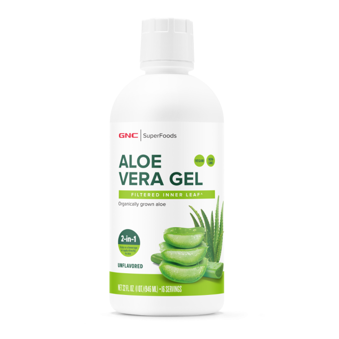 Gnc Superfoods Aloe Vera Gel Organic Fara Aroma, Pentru Digestie, Detoxifiere Si Imunitate, 946 Ml Gnc Superfoods Aloe Vera Gel Organic Fara Aroma, Pentru Digestie, Detoxifiere Si Imunitate, 946 Ml