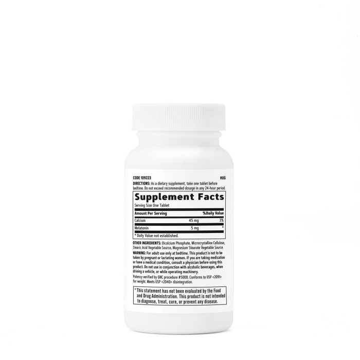 Gnc Melatonin 5 Mg, 60 Tb Gnc Melatonin 5 Mg, 60 Tb