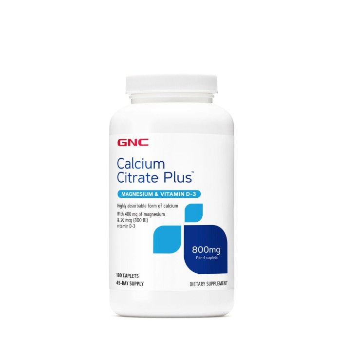 Gnc Calcium Citrate Plus With Magnesium & Vitamin D3, Formula De Calciu Citrat Cu Magneziu Si Vitamina D3, 180 Tb Gnc Calcium Citrate Plus With Magnesium & Vitamin D3, Formula De Calciu Citrat Cu Magneziu Si Vitamina D3, 180 Tb