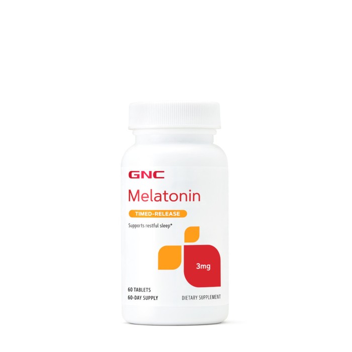 Gnc Melatonina 3 Mg Cu Eliberare Prelungita, 60 Tb Gnc Melatonina 3 Mg Cu Eliberare Prelungita, 60 Tb