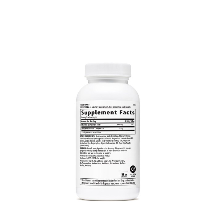 Gnc Vitamina C 1000 Mg Cu Bioflavonoide Si Eliberare Prelungita, 90 Tb Gnc Vitamina C 1000 Mg Cu Bioflavonoide Si Eliberare Prelungita, 90 Tb