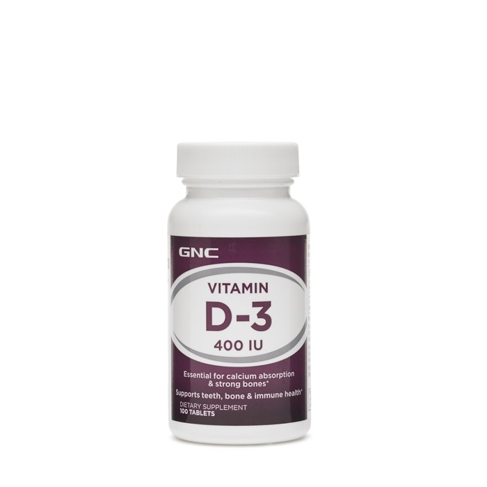 Gnc Vitamin D-3 400 Iu, Vitamina D-3 Naturala 100% Din Lanolina 400 Ui, 100 Tb Gnc Vitamin D-3 400 Iu, Vitamina D-3 Naturala 100% Din Lanolina 400 Ui, 100 Tb
