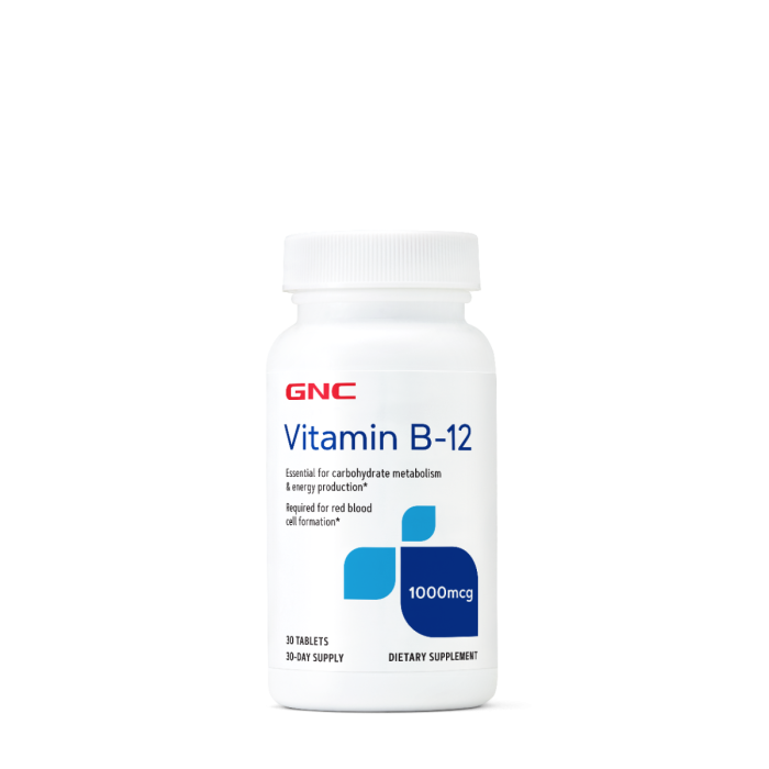 Gnc Vitamin B-12 1000 Mcg, Vitamina B-12, 30 Tb Gnc Vitamin B-12 1000 Mcg, Vitamina B-12, 30 Tb