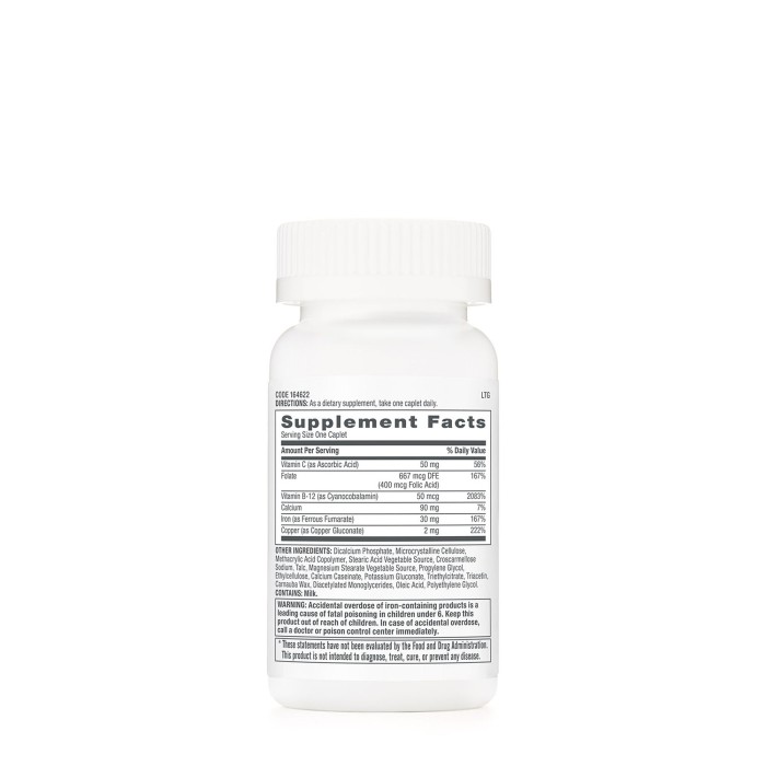 Gnc Women’s Iron Complete, Formula Cu Fier Pentru Femei, 60 Tb Gnc Women’s Iron Complete, Formula Cu Fier Pentru Femei, 60 Tb