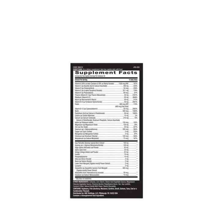 Gnc Mega Men 50 Plus, Complex De Multivitamine Pentru Barbati 50 Plus, 60 Tb Gnc Mega Men 50 Plus, Complex De Multivitamine Pentru Barbati 50 Plus, 60 Tb