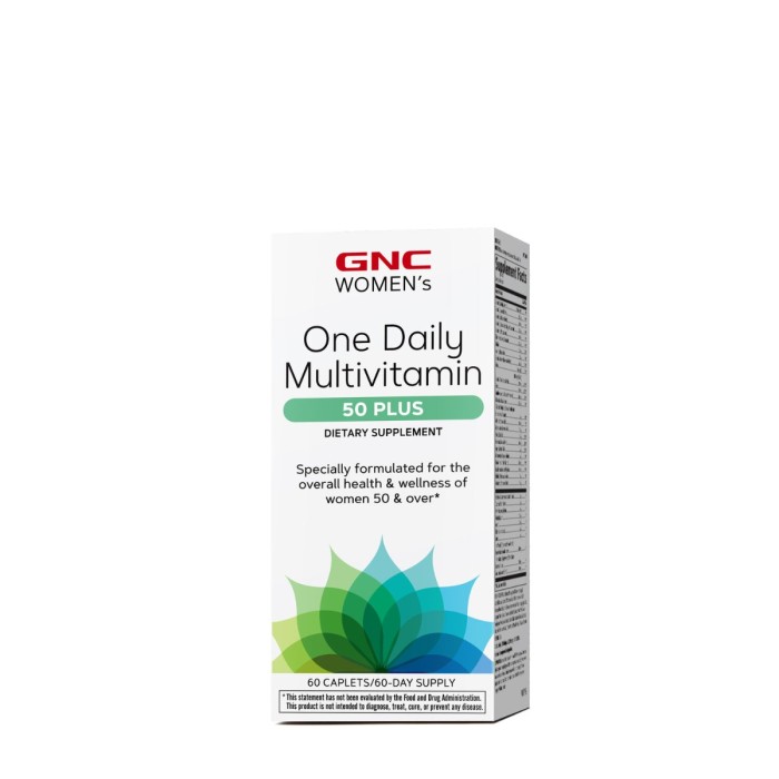 Gnc Women’s One Daily Multivitamin 50 Plus, Complex De Multivitamine Pentru Femei 50 Plus, 60 Tb Gnc Women’s One Daily Multivitamin 50 Plus, Complex De Multivitamine Pentru Femei 50 Plus, 60 Tb