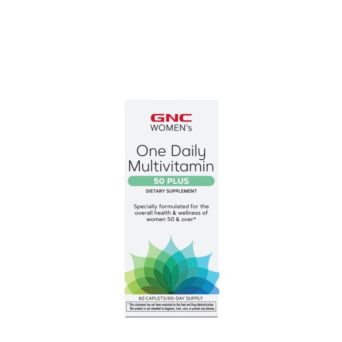 Gnc Women’s One Daily Multivitamin 50 Plus, Complex De Multivitamine Pentru Femei 50 Plus, 60 Tb Gnc Women’s One Daily Multivitamin 50 Plus, Complex De Multivitamine Pentru Femei 50 Plus, 60 Tb