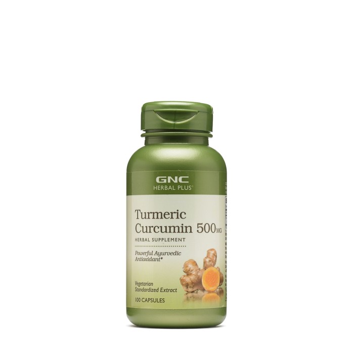 Gnc Herbal Plus Turmeric Curcumin 500 Mg, Turmeric Curcumina,100 Cps Gnc Herbal Plus Turmeric Curcumin 500 Mg, Turmeric Curcumina,100 Cps