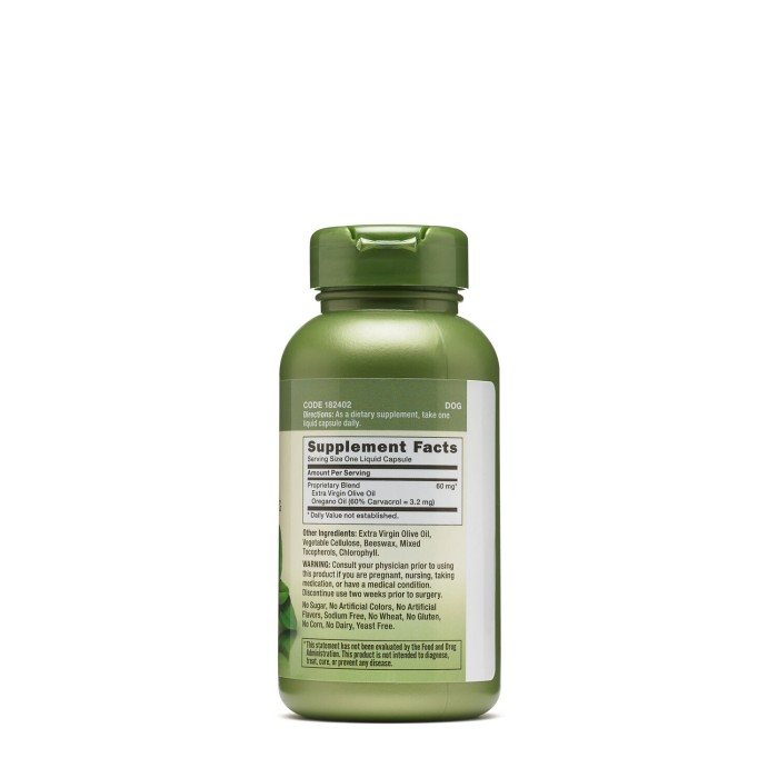 Gnc Herbal Plus Oil Of Oregano 60 Mg, Ulei De Oregano Extract Standardizat, 100 Cps Gnc Herbal Plus Oil Of Oregano 60 Mg, Ulei De Oregano Extract Standardizat, 100 Cps