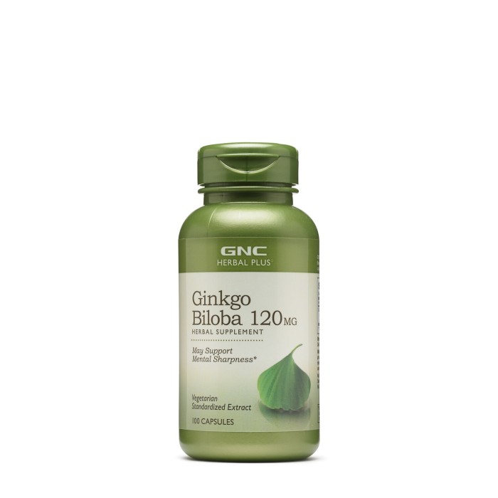Gnc Herbal Plus Ginkgo Biloba 120 Mg, 100 Cps Gnc Herbal Plus Ginkgo Biloba 120 Mg, 100 Cps