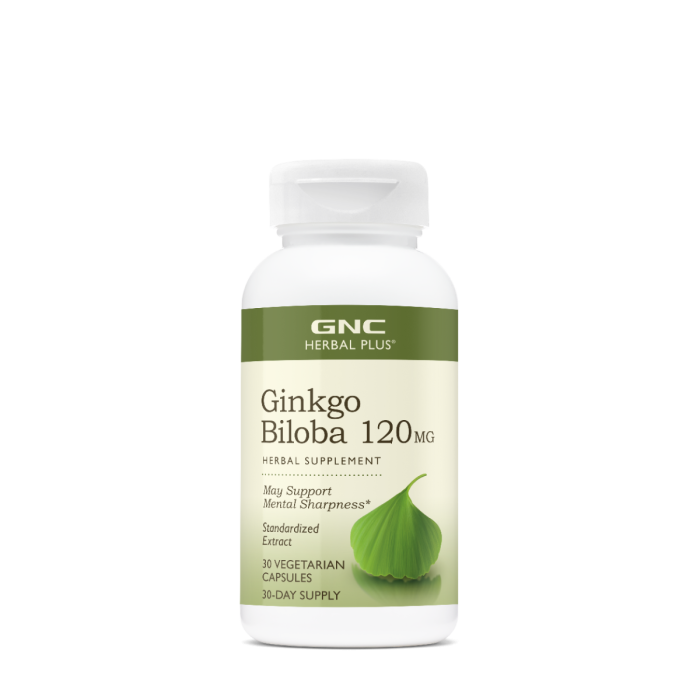 Gnc Herbal Plus Ginkgo Biloba 120 Mg, 30 Cps Gnc Herbal Plus Ginkgo Biloba 120 Mg, 30 Cps