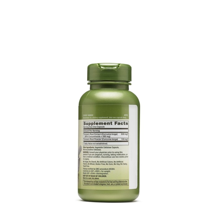 Gnc Herbal Plus Turmeric Complex, Complex Cu Turmeric Curcumin, 100 Cps Gnc Herbal Plus Turmeric Complex, Complex Cu Turmeric Curcumin, 100 Cps