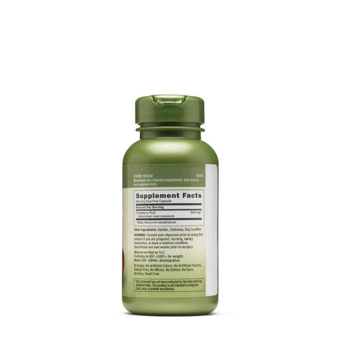 Gnc Herbal Plus Cranberry Fruit 500 Mg, Extract Din Fruct De Merisor, 100 Cps Gnc Herbal Plus Cranberry Fruit 500 Mg, Extract Din Fruct De Merisor, 100 Cps