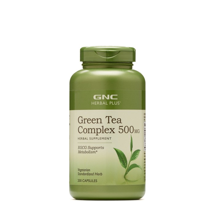 Gnc Herbal Plus Green Tea Complex 500 Mg, Complex De Ceai Verde, 200 Cps Gnc Herbal Plus Green Tea Complex 500 Mg, Complex De Ceai Verde, 200 Cps