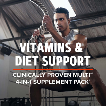 Gnc Amp Men's Ripped Vitapak Program Complex De Multivitamine Pentru Barbati, 30 Pachetele