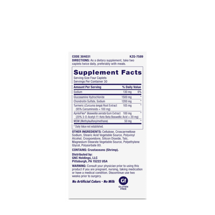 Gnc Triflex Fast-acting, Apresflex Studiat Clinic , Formula Premium Pentru Sanatatea Articulatiilor, 120 Tb Gnc Triflex Fast-acting, Apresflex Studiat Clinic , Formula Premium Pentru Sanatatea Articulatiilor, 120 Tb