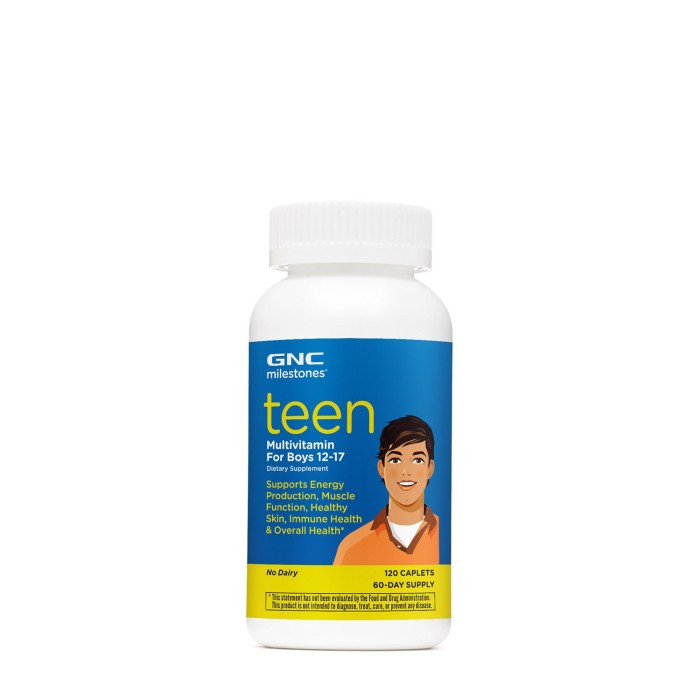 Gnc Milestones Teen Multivitamin For Boys 12-17, Multivitamine Pentru Baieti Adolescenti, 120 Tb Gnc Milestones Teen Multivitamin For Boys 12-17, Multivitamine Pentru Baieti Adolescenti, 120 Tb